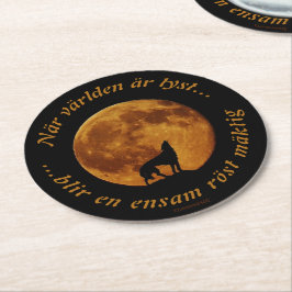 Posavasos Redondo De Papel Underlägg — Mäktig röst