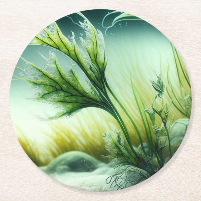 Posavasos Redondo De Papel Underwater Majesty (Anverso)