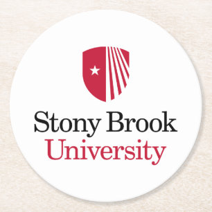Posavasos Redondo De Papel Universidad Stony Brook Marca de agua