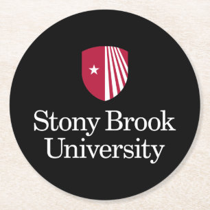 Posavasos Redondo De Papel Universidad Stony Brook Marca de agua