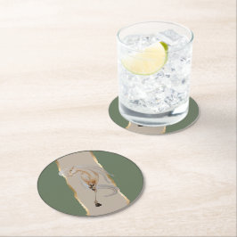 Posavasos Redondo De Papel Untersetzer mit edlem Pferdemotiv