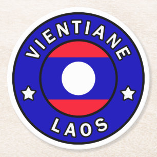 Posavasos Redondo De Papel Vientiane Laos