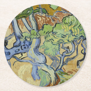 Posavasos Redondo De Papel Vincent van Gogh - Raíces de árbol