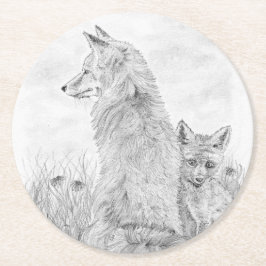 Posavasos Redondo De Papel Vixen con kit