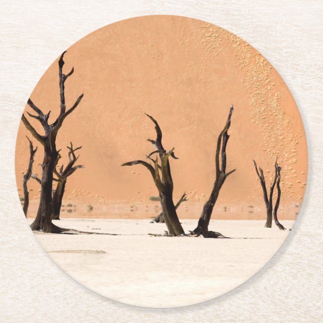 Posavasos Redondo De Papel Vlei muerto, Namibia (Anverso)