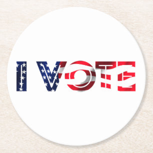 Posavasos Redondo De Papel Voto