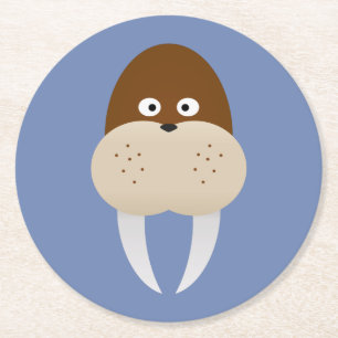 Posavasos Redondo De Papel Walrus