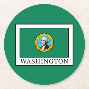 Posavasos Redondo De Papel Washington