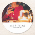 Posavasos Redondo De Papel Wine Bar Scene, Wine Bar/Winery<br><div class="desc">Wine Bar Scene,  Wine Bar/Winery Paper Coasters,  por la tienda de tarjetas de visita.</div>