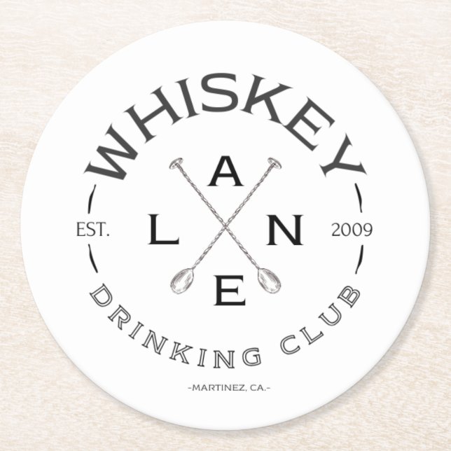 Posavasos Redondo De Papel WL Drinking Club (Anverso)