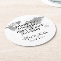 World Map Gracias a Destino Wedding Favor