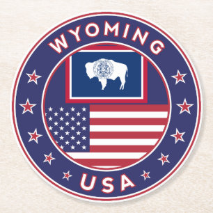 Posavasos Redondo De Papel Wyoming