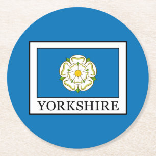 Posavasos Redondo De Papel Yorkshire County Inglaterra