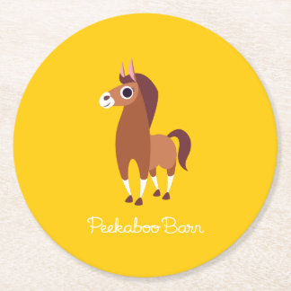 Posavasos Redondo De Papel Zora el caballo