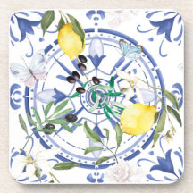 Redondo,ornamental ,azulejo español ,mediterráneo