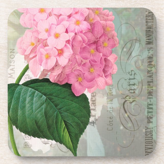 Posavasos Redoute Pink Hydrangea Coasters (Frente)