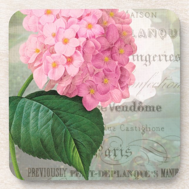 Posavasos Redoute Pink Hydrangea Coasters (Frente)