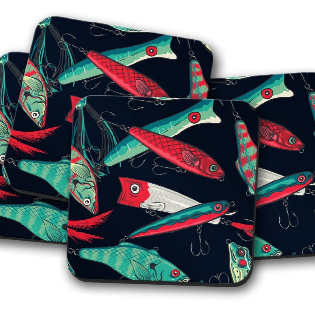 Posavasos Reel In the Fun Coaster Set | Catastro de Trout Lu (Subido por el creador)