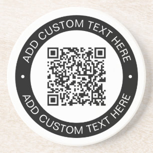 Posavasos Reemplazar por su propio código QR cargado o image