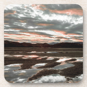 Posavasos Reflejos del amanecer en Lago Grey