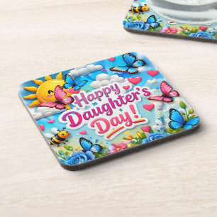POSAVASOS REGALO COLORIDO MODERNO DEL AMOR PARA HIJA