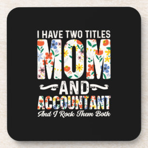 Posavasos Regalo contable   Mamá Y Contador