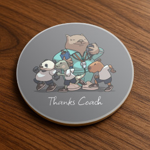 Posavasos Regalo de agradecimiento al entrenador de wombat A