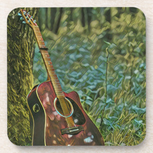 Posavasos Regalo de cumpleaños de Guitariano
