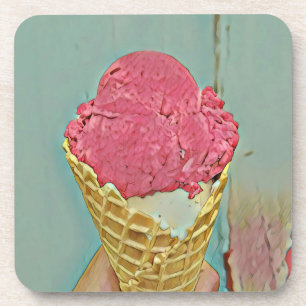 Posavasos Regalo de cumpleaños de helados