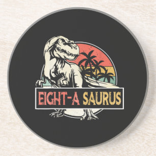 Posavasos Regalo de cumpleaños T-Rex Dinosaur de 8 años