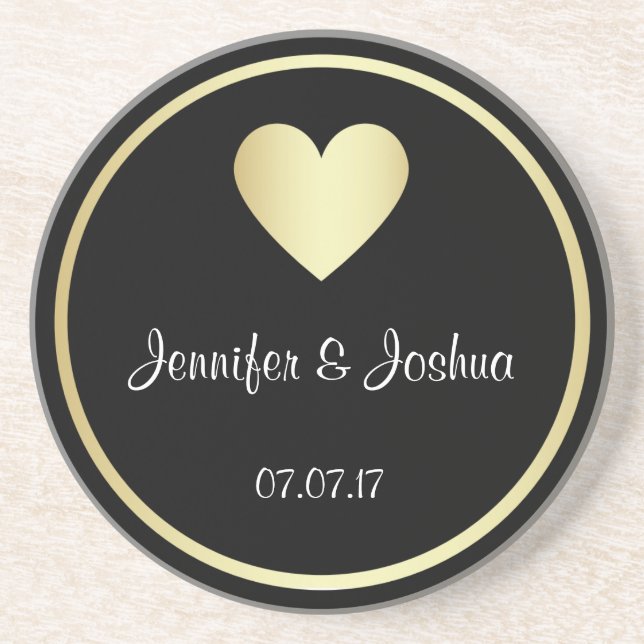 Posavasos Regalo de encargo personalizado de los favores de (Frente)
