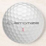 Posavasos Regalo de Golf Personalizado con Nombre y Número P<br><div class="desc">¿Buscando el regalo definitivo para un golfista? FORE!</div>