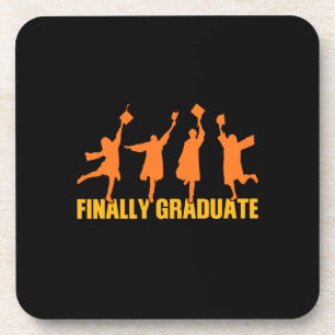 Posavasos Regalo de graduación Finalmente Graduado