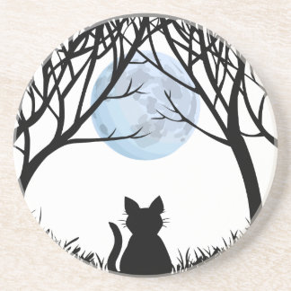 Posavasos Regalo de guisador negro de gatos, decoración de a