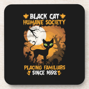 Posavasos Regalo de Halloween Familiares de la Sociedad Hu