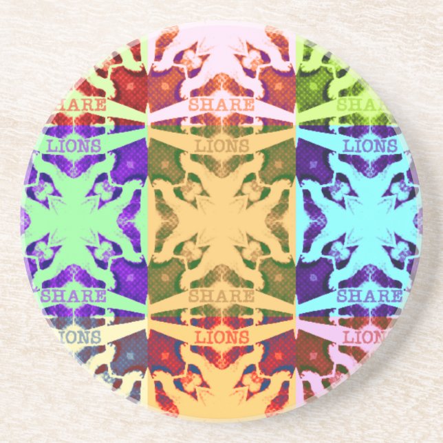 Posavasos Regalo de los leones de Hakuna Matata (Frente)