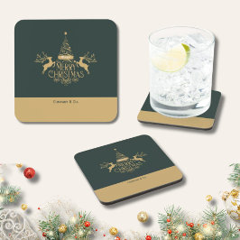 Posavasos Regalo de Navidad con nombre personalizado para eq