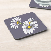 Regalo de Navidad de margarita floral boho acuarel
