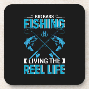 Posavasos Regalo de pescadores Pesca Grande Viviendo La Vida