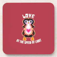 Regalo de pingüino Amor a la Velocidad de la Luz