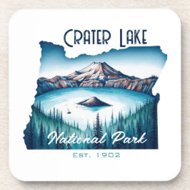 Posavasos Regalo de recuerdo del Crater Lake National Park