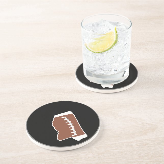 Posavasos Regalo del amante del fútbol de la diversión de (Lado)