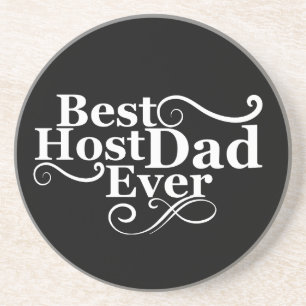 Posavasos Regalo divertido del Día del Padre Mejor anfitrión