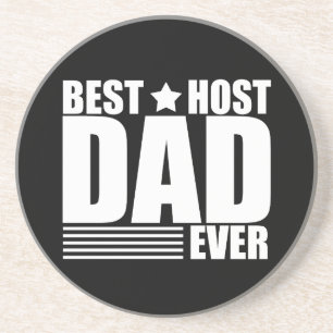 Posavasos Regalo divertido del Día del Padre Mejor anfitrión