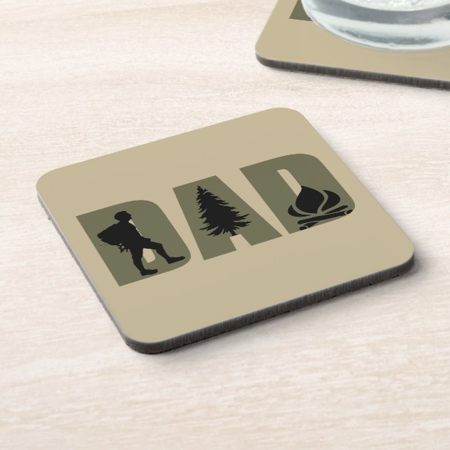 Posavasos Regalo elegante del Día del Padre para acampada y  (Lado Izquierdo)