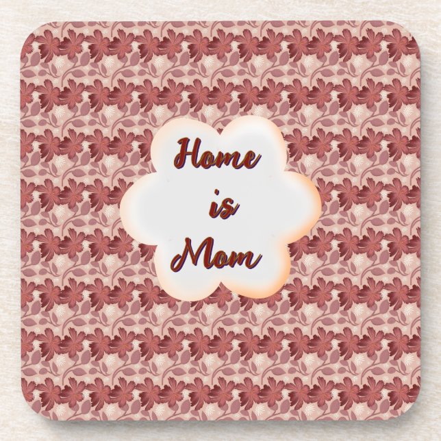 Posavasos Regalo floral personalizado y hecho a medida para  (Frente)