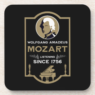 Posavasos Regalo para amante de la música de Mozart
