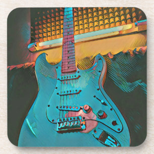 Posavasos Regalo para el esposo guitarrista