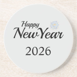 Posavasos Regalo personalizado de Año Nuevo feliz