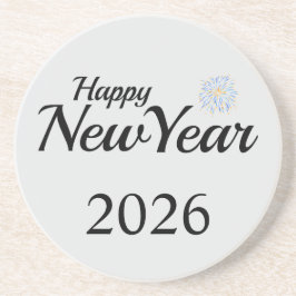 Posavasos Regalo personalizado de Año Nuevo feliz